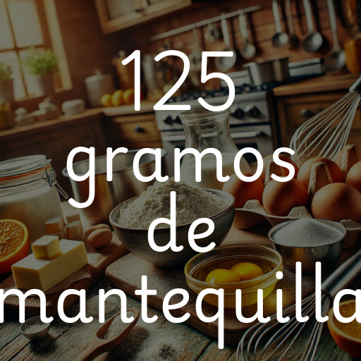 125 gramos de mantequilla