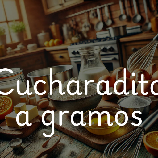 cucharadita a gramos