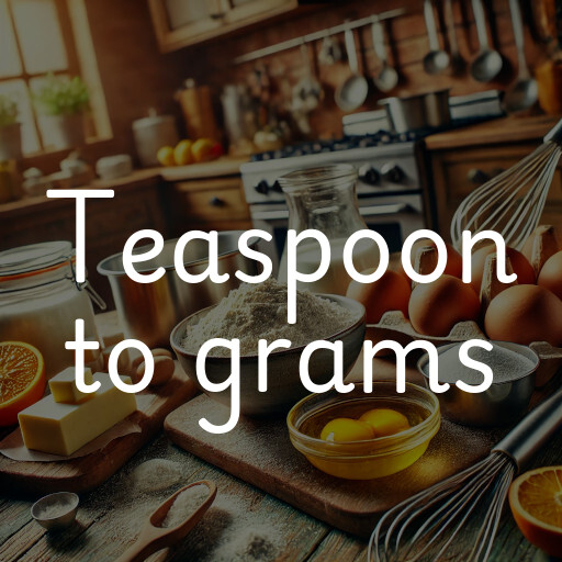 teaspoon to grams