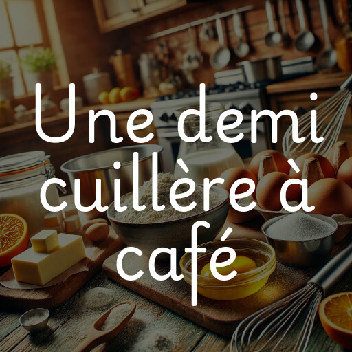 une demi cuillère à café